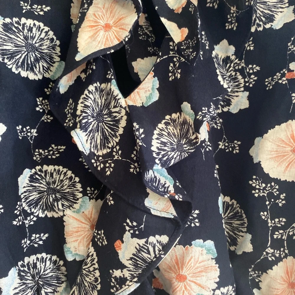 Ulla Johnson Nadya Floral Print Cotton puff sleeves